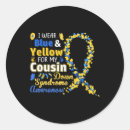 Search for my cousin stickers Blue