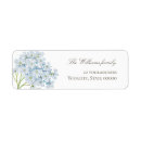 Search for hydrangeas return address labels Watercolor