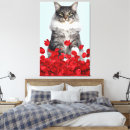 Search for grey and red canvas prints Flowers