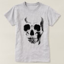 Recherche de visage crâne tshirts Noir et blanc