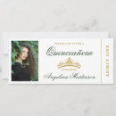 Search for green gold quinceanera invitations Tiara