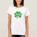 Search for st patricks day womens tshirts Lucky clover