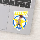 Search for sheriff badge stickers Pixar