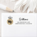 Search for university return address labels Wfu christmas