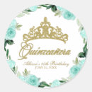 Recherche de fleurs turquoise autocollants Aquarelle