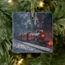 Recherche de train vintage ornements Neige