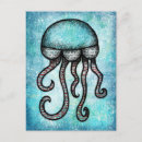 Recherche de meduse cartes postales De méduse