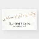 Search for welcome to our wedding banners Typography