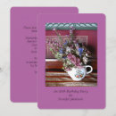 Search for purple 80th birthday invitations Vintage