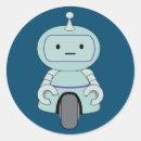 Search for cute robot stickers Retro