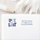 Search for light return address labels Festive