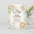 Search for four ever wild birthday invitations Safari 4th birthday