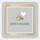 Search for two hearts wedding stickers Minimal