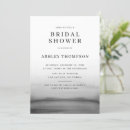 Search for grey bridal shower invitations Watercolor