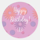 Search for polka dot happy birthday stickers Girl