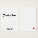 Recherche de beau coeur cartes visite Élégant