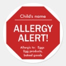 Search for nut allergy alert stickers Allergic
