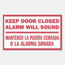 Search for door sign stickers Warning