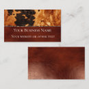 Search for western business cards Cowhide