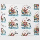 Search for christmas fishing wrapping paper Santa