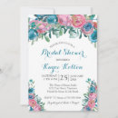Search for teal bridal shower invitations Pink