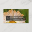 Recherche de fleurs oranges cartes visite Customer