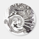 Recherche de stylos magnets Noir et blanc