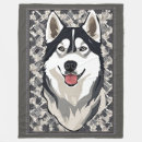 Search for siberian husky blankets Fleece