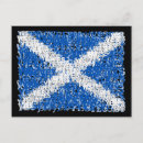 Recherche de drapeaux écossais cartes postales Scotland