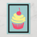 Search for cherry cupcake postcards Pink