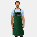 Search for black and green aprons Monogrammed