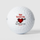 Search for love heart valentine golf balls Happy