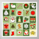 Search for christmas advent calendar posters For kids