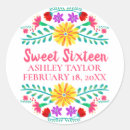Search for floral sweet sixteen stickers Pink