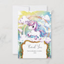 Search for unicorn thank you cards Enchanted