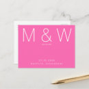Recherche de pink save the dates Monogramme
