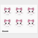 Search for cute cat face stickers Kitten