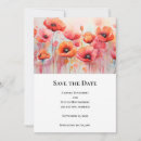 Search for poppy save the dates Red poppies