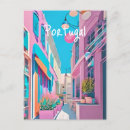 Search for lisbon street postcards Illustration