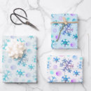 Search for purple snowflakes wrapping paper Xmas