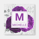 Recherche de rose foncé magnets Floral