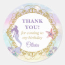 Recherche de mermaid party favor stickers Merci