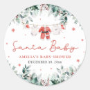 Search for seasonal thank you stickers Christmas baby shower