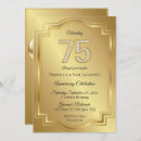 Search for 75th with diamonds birthday invitations Elegant