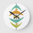 Search for boomerang clocks Mid century modern