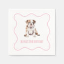 Search for bulldog napkins Birthday