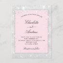 Search for blush and silver wedding invitations Trendy