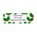 Search for holly berry return address labels Leaves