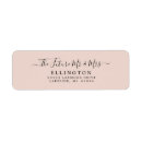 Search for dusty pink return address labels Calligraphy