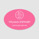 Search for oval name tags With magnetic back